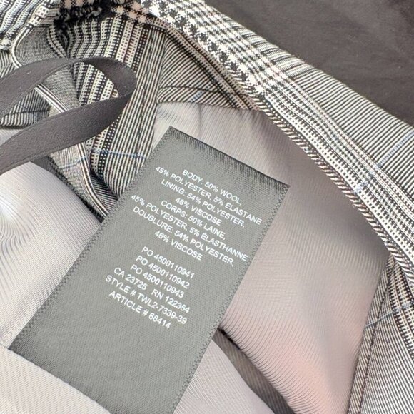 Aritzia Sunday Best Yuri Button Up Plaid Mini Grey Check Skirt Size 0 - Picture 6 of 6